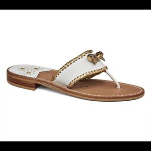 Jack Rogers Adeline Leather Bow Sandal